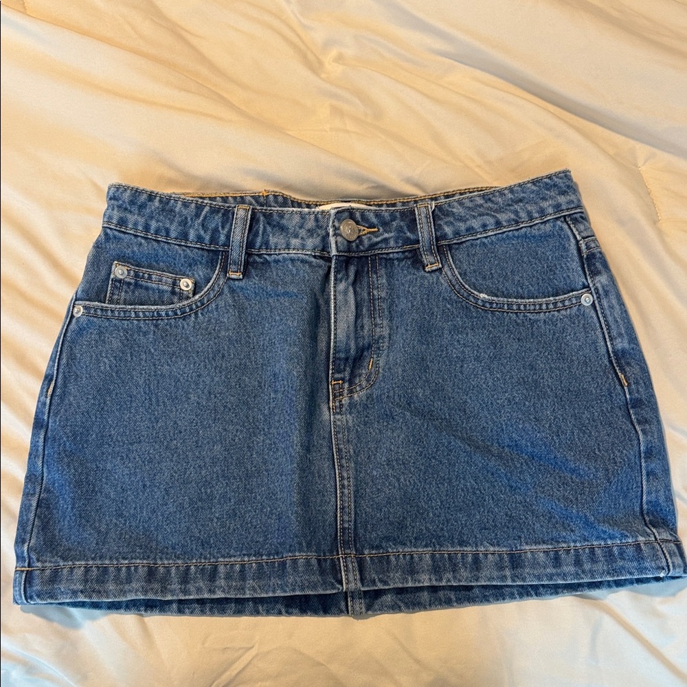 Princess Polly Blue Denim Mini Skirt